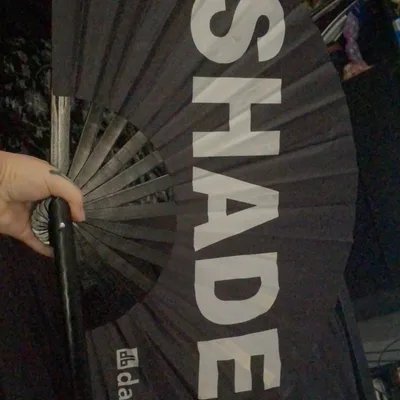 Customer review photo of Shade Rave Bamboo Folding Hand Fan / Clack Fan - Large by Freya K.