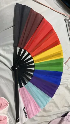 Customer review photo of Pride Inclusion Rave Bamboo Folding Hand Fan / Clack Fan - Large by Michelle Mary W.
