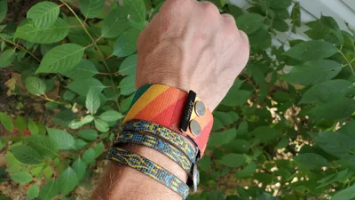 Customer photo of Pride Inclusion Thicc Cuff Bracelet by josh T.