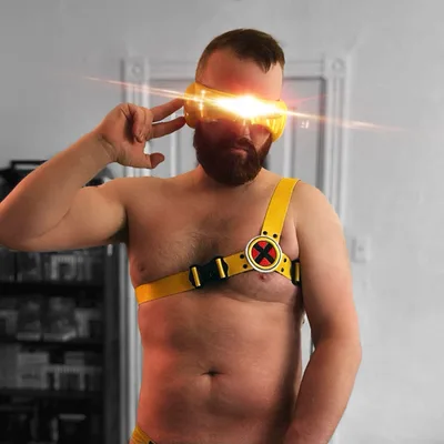 Customer photo of Hello Yellow Beyond Basic Asymmetrical Handmade Fashion Vegan Unisex Harness by Joe