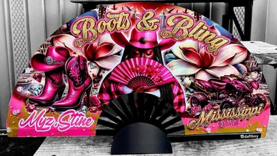 Customer photo of Clack Fan Display Stand by Constance L.